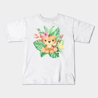 Cute Baby Tiger Kids T-Shirt